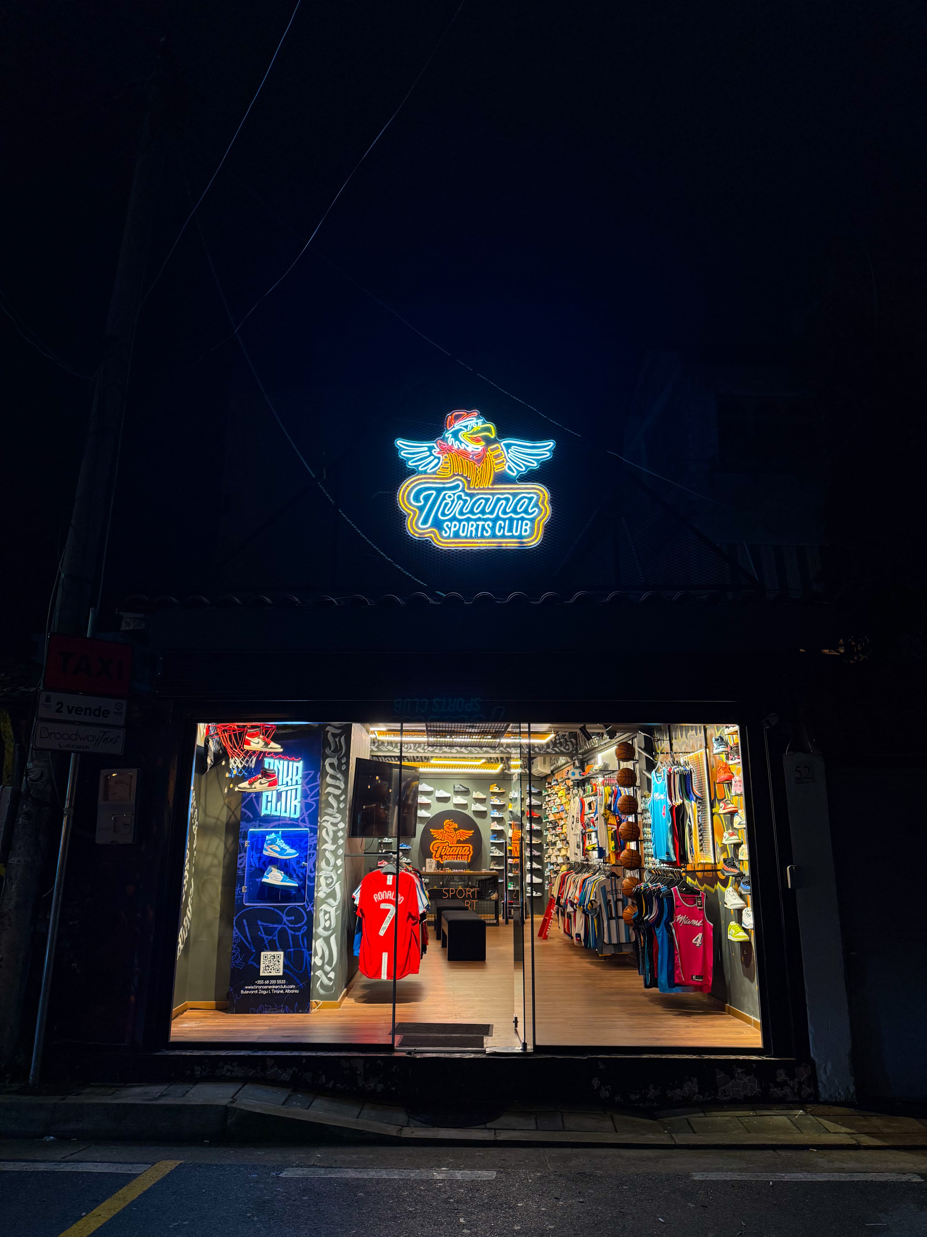 Tirana Sports Club storefront in Tirana